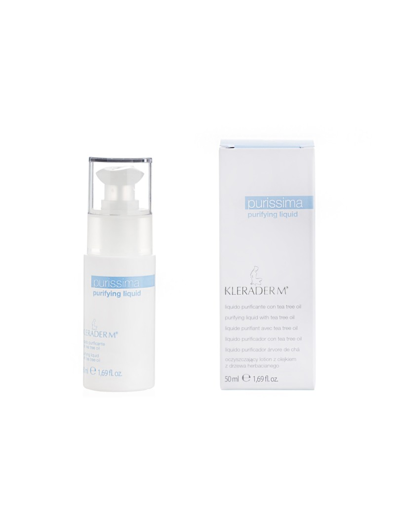 Kleraderm PURIFYING LIQUID Losjonas su arbatmedžių aliejumi, 50 ml.