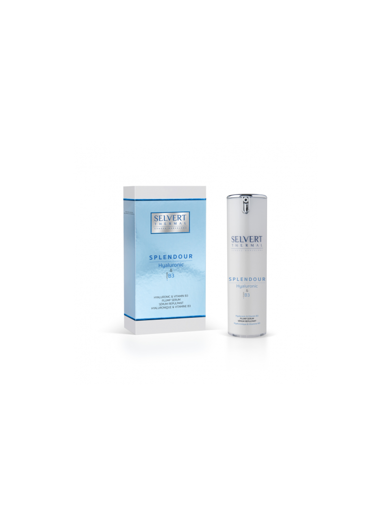 Selvert Thermal HYALURONIC & B3 PLUMP SERUM Drėkinamasis stangrinamasis serumas, 30 ml.