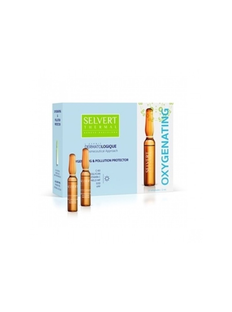 Selvert Thermal OXYGENATING & POLLUTION PROTECTOR CONCENTRATE Oksigenuojamasis koncentratas, 10 x 2ml.
