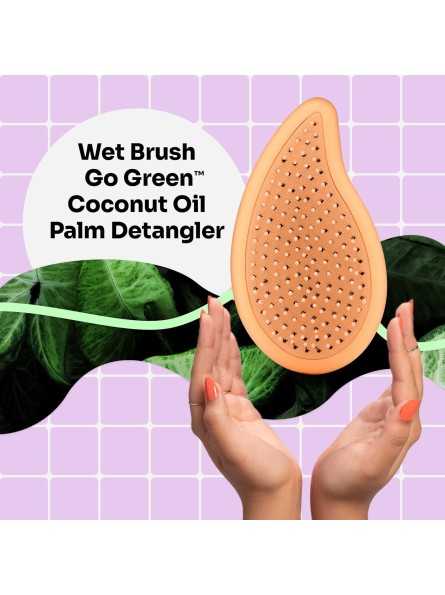 WETBRUSH GO GREEN™ PALM delne telpantis šepetys su kokosų aliejumi, orange