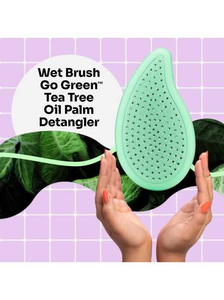 WETBRUSH GO GREEN™ PALM delne telpantis šepetys su arbatmedžių aliejumi, green