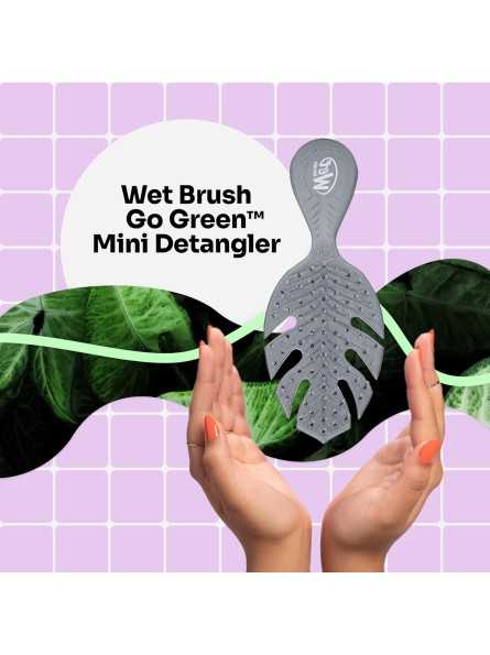 WETBRUSH GO GREEN MINI DETANGLER GREY plaukų šepetys