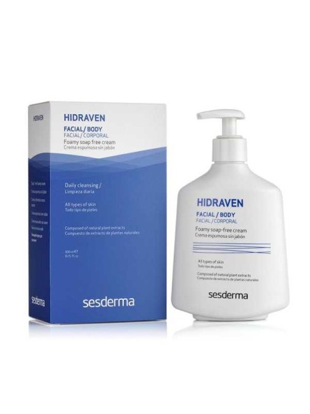 Švelnus bemuilis veido prausiklis Sesderma HIDRAVEN, 300 ml