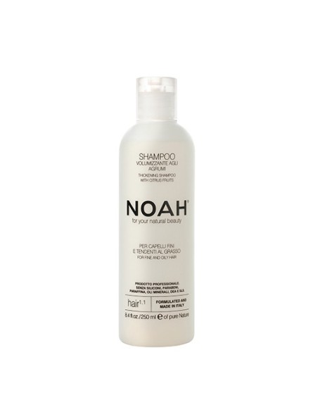 Noah 1.1 šampūnas besiriebaluojantiems plaukams, 250 ml.