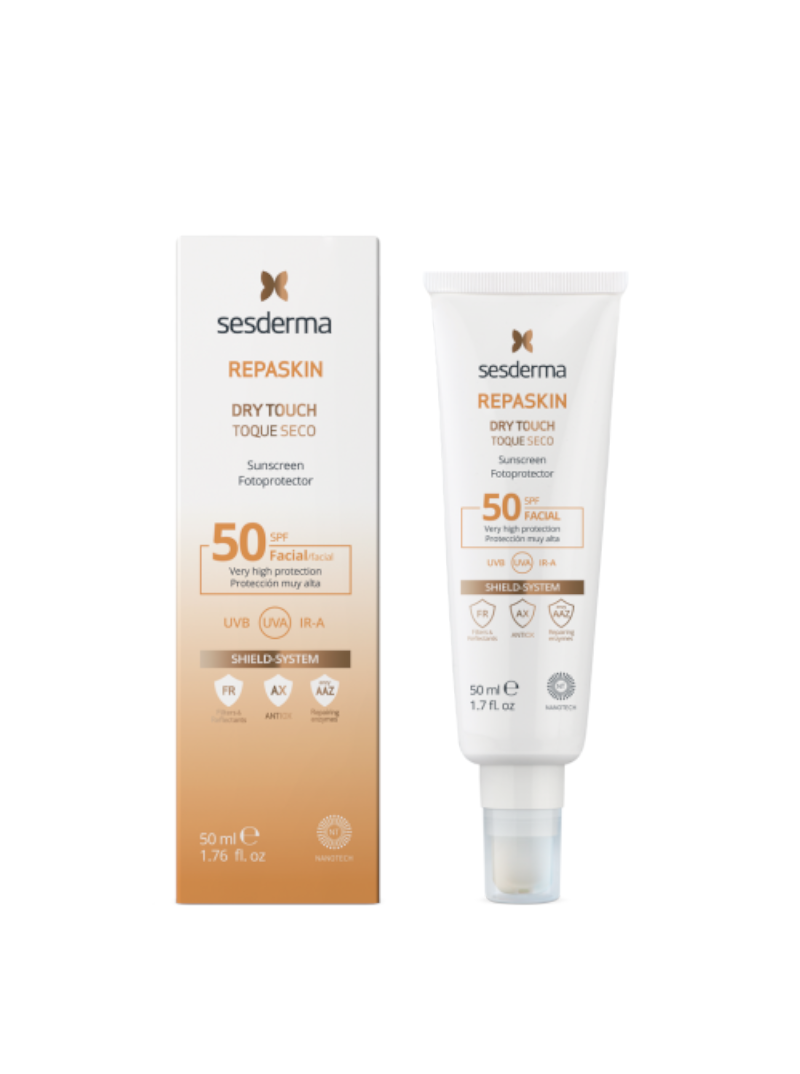 Apsauginis kremas nuo saulės veidui Sesderma Repaskin DRY TOUCH SPF50