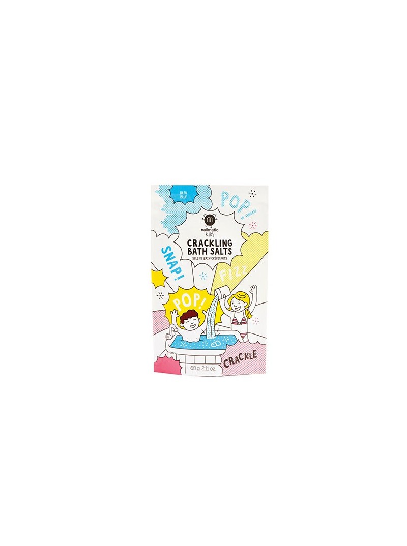 Nailmatic KIDS BLUE Crackling bath salts spragsinti vonios druska, 60 g.