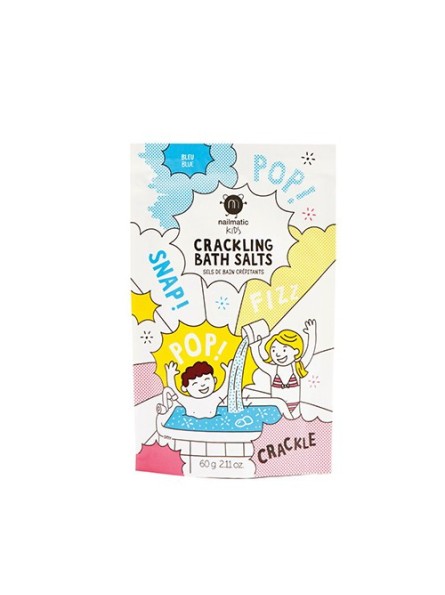 Nailmatic KIDS BLUE Crackling bath salts spragsinti vonios druska, 60 g.