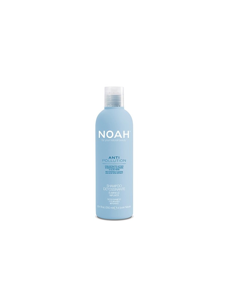 Noah ANTI POLLUTION DETOX intensyviai drėkinantis šampūnas su alijošiaus ir aliejinės moringos ekstraktais, 250 ml.