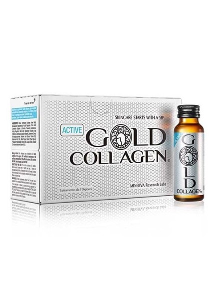 GOLD COLLAGEN ACTIVE geriamas kolagenas aktyviai gyvenantiems arba sportuojantiems žmonėms, 10x50 ml.