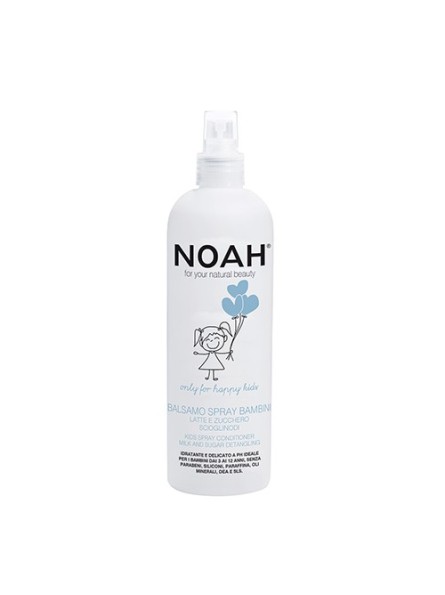 Noah KIDS vaikiškas balzamas plaukams su pienu ir cukrumi, 250 ml.