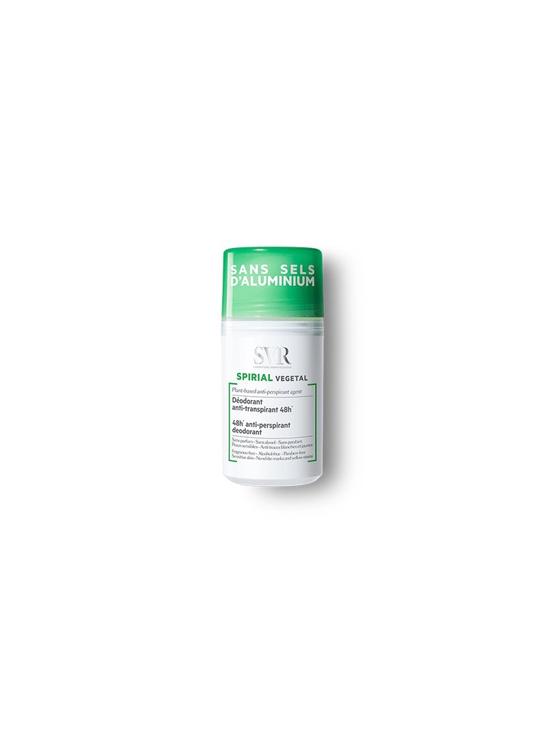 SVR SPIRIAL VEGETAL rutulinis antiperspirantas be aliuminio druskų, 50 ml.