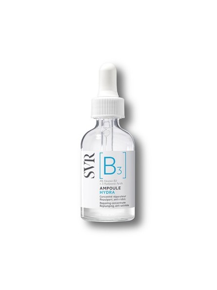 SVR [B3] AMPOULE HYDRA drėkinamasis koncentratas, 30 ml.