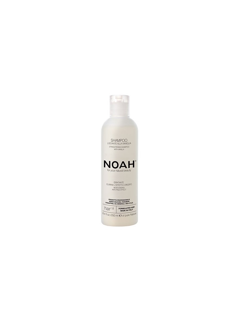 Noah 1.8 plaukus tiesinantis šampūnas su vanile, 250 ml.