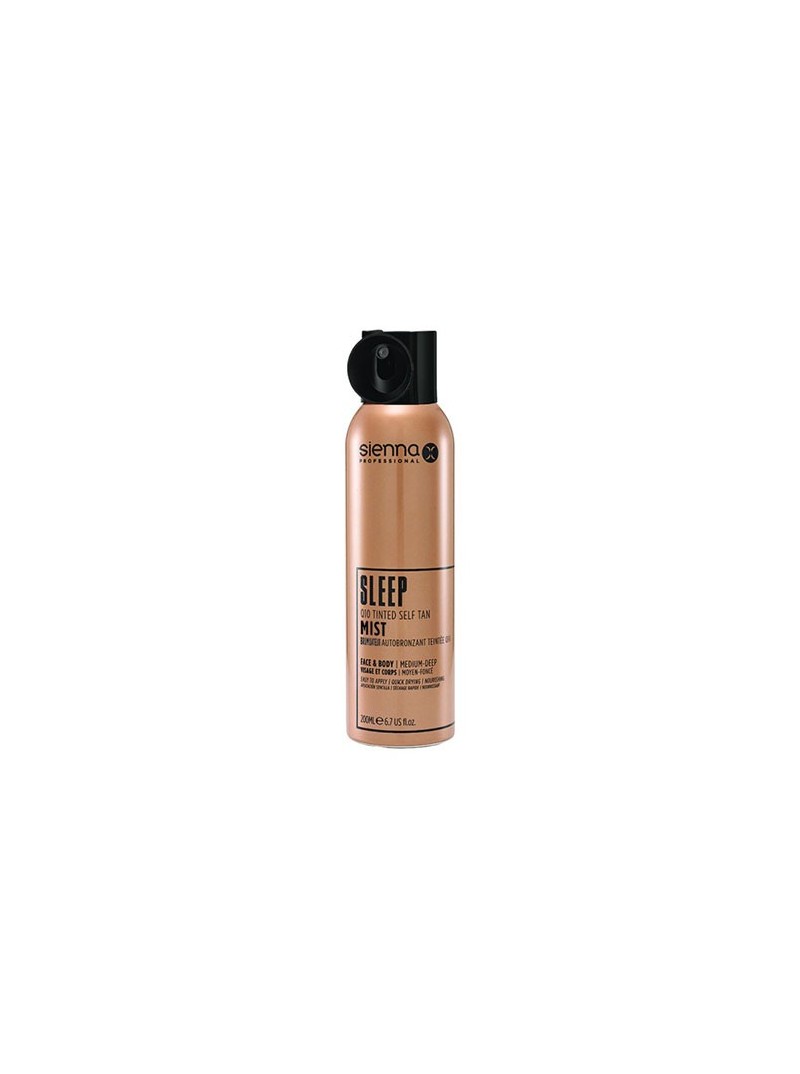 Sienna-X SLEEP SELF TAN TINTED MIST naktinė savaiminio įdegio dulksna su Q10, 200 ml.