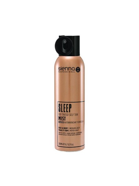 Sienna-X SLEEP SELF TAN TINTED MIST naktinė savaiminio įdegio dulksna su Q10, 200 ml.