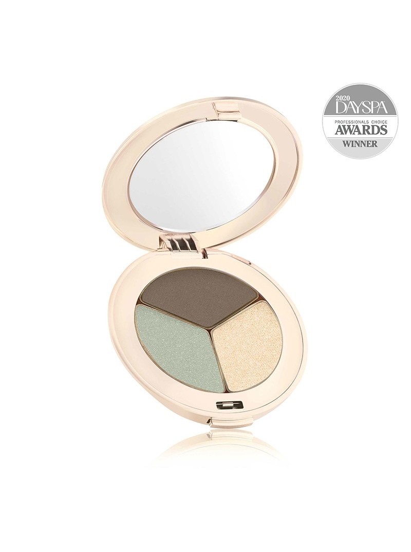 jane iredale PUREPRESSED® EYE SHADOW TRIPLE presuoti, trispalviai akių šešėliai su mineralais, 3 g.