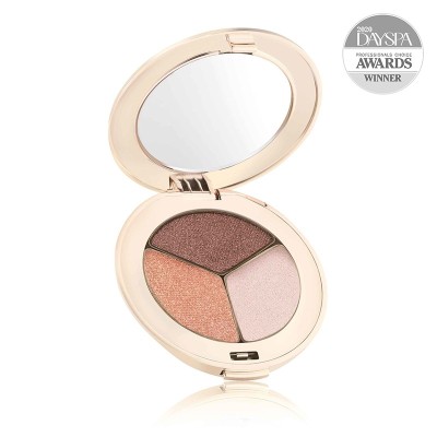 jane iredale PUREPRESSED® EYE SHADOW TRIPLE presuoti, trispalviai akių šešėliai su mineralais, 3 g.