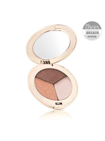 jane iredale PUREPRESSED® EYE SHADOW TRIPLE presuoti, trispalviai akių šešėliai su mineralais, 3 g.