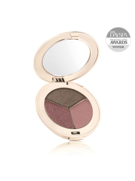 jane iredale PUREPRESSED® EYE SHADOW TRIPLE presuoti, trispalviai akių šešėliai su mineralais, 3 g.