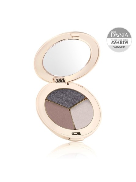 jane iredale PUREPRESSED® EYE SHADOW TRIPLE presuoti, trispalviai akių šešėliai su mineralais, 3 g.