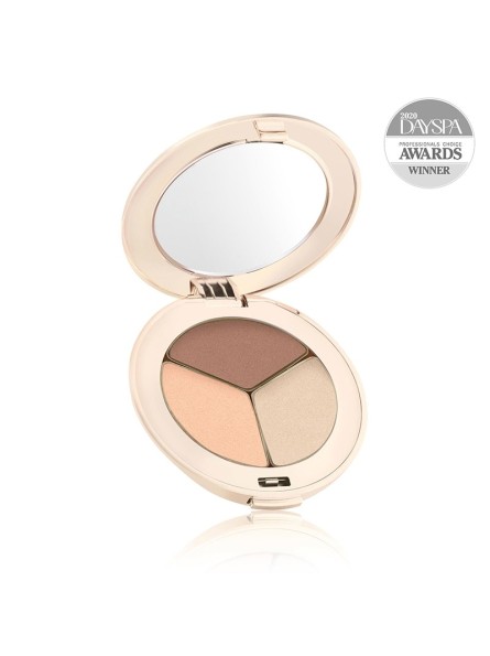 jane iredale PUREPRESSED® EYE SHADOW TRIPLE presuoti, trispalviai akių šešėliai su mineralais, 3 g.