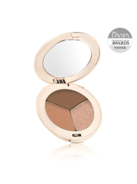 jane iredale PUREPRESSED® EYE SHADOW TRIPLE presuoti, trispalviai akių šešėliai su mineralais, 3 g.