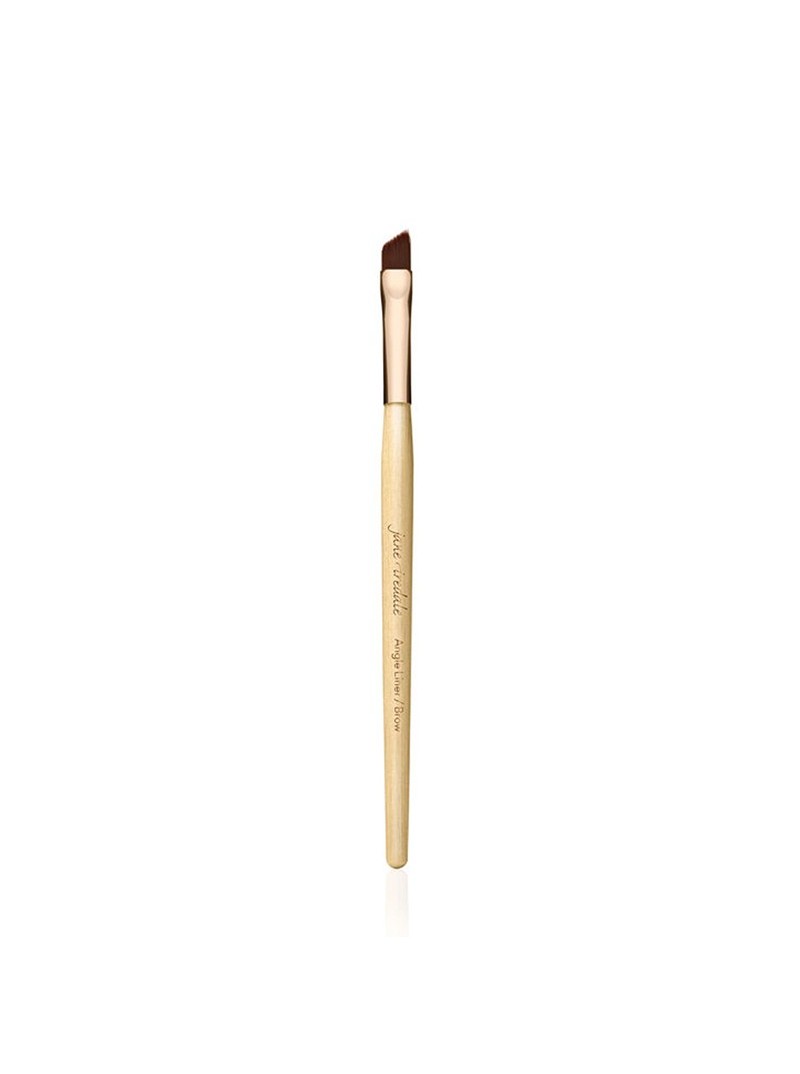 jane iredale ANGLE LINER/BROW BRUSH kirstas antakių ir akių pravedimo šepetėlis, 1 vnt.