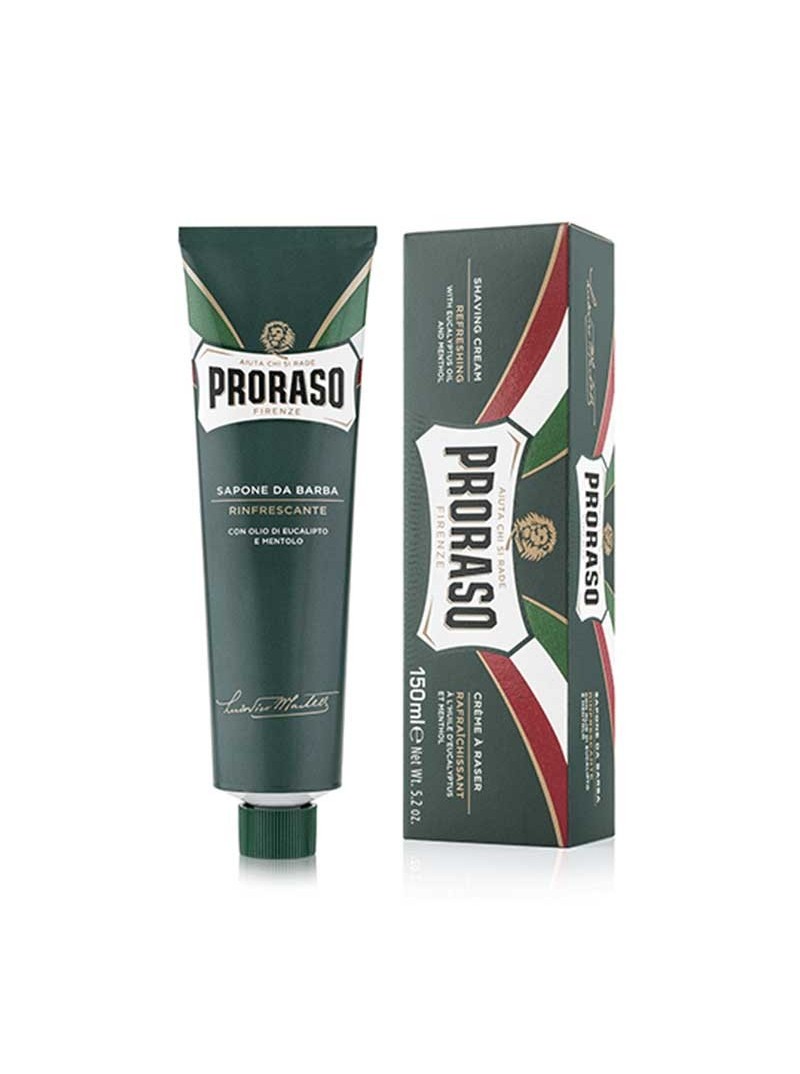 Proraso GREEN LINE SHAVING CREAM gaivinantis skutimosi kremas, 150 ml.