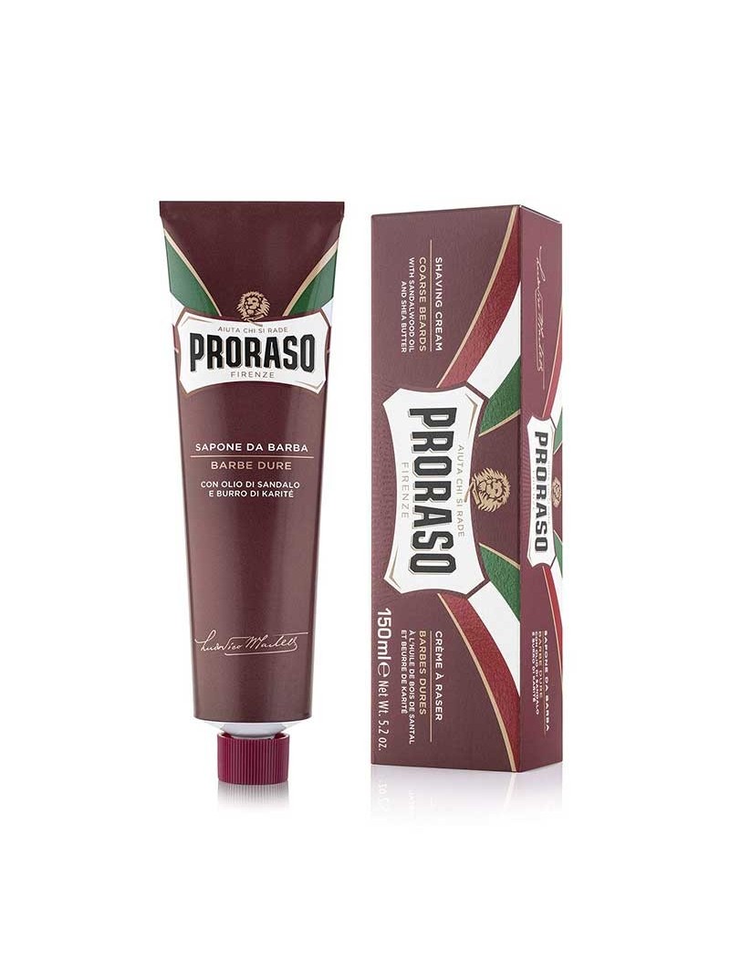 Proraso RED LINE SHAVING CREAM maitinantis skutimosi kremas, 150 ml.