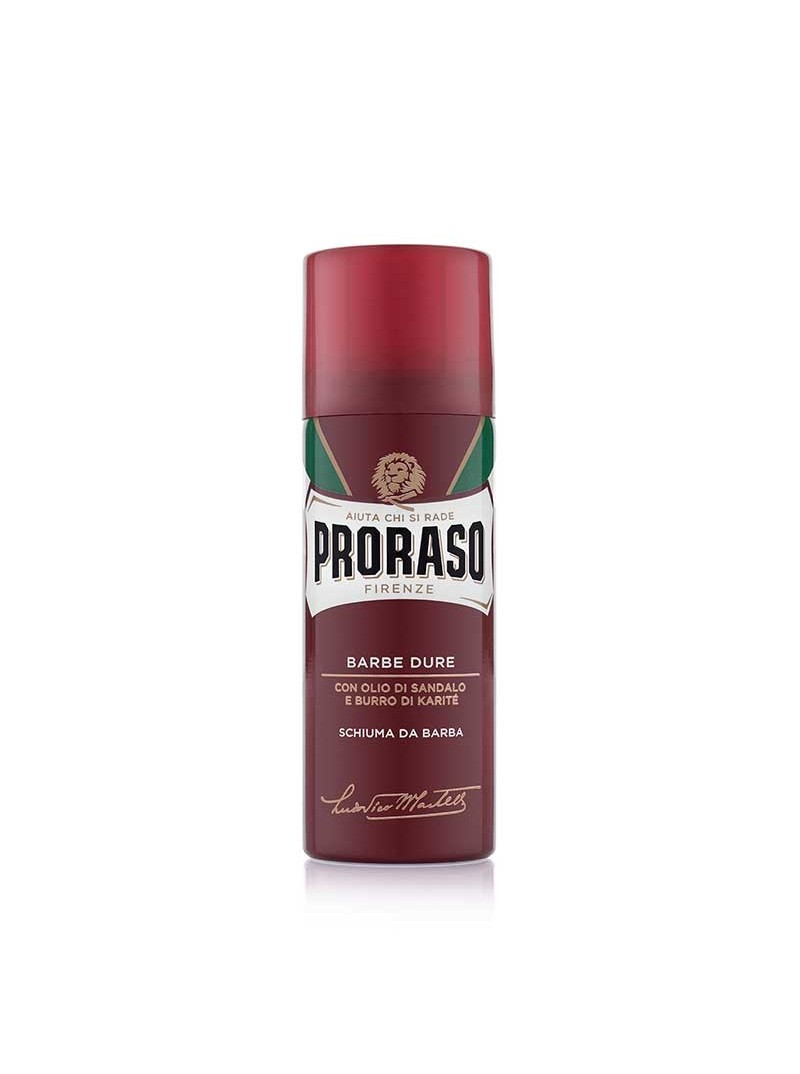 Proraso RED LINE SHAVING FOAM maitinančios skutimosi putos vyrams, 300 ml.