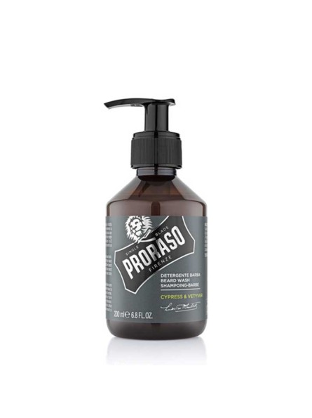 Proraso CYPRESS&VETYVER BEARD WASH barzdos šampūnas, 200 ml.