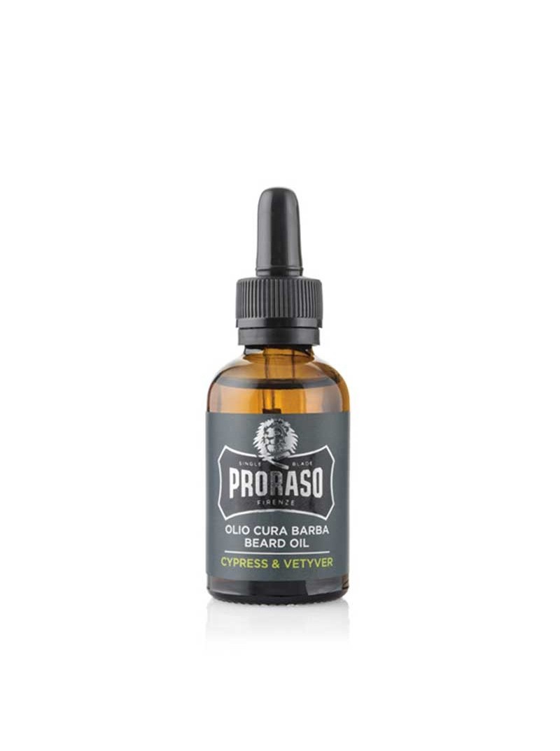 Proraso CYPRESS&VETYVER BEARD OIL barzdos aliejus, 30 ml.