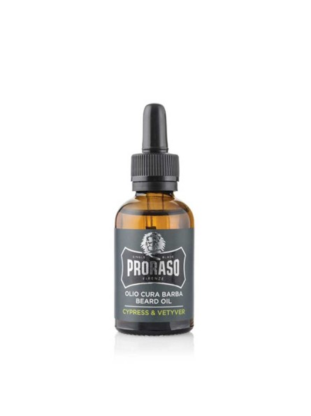 Proraso CYPRESS&VETYVER BEARD OIL barzdos aliejus, 30 ml.