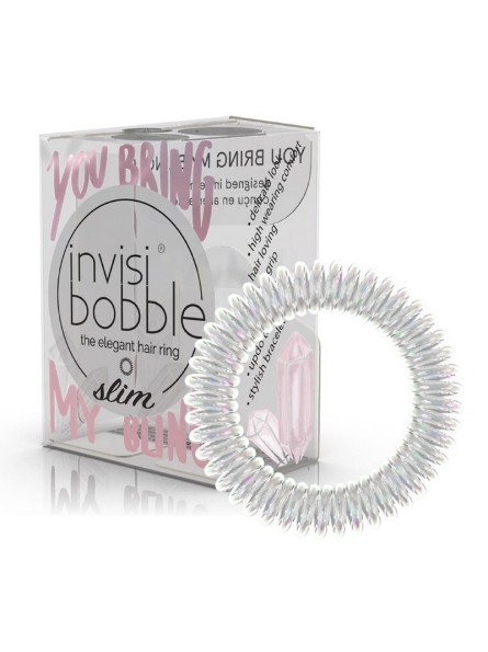 Invisibobble SLIM TRACELESS HAIR RING SPARKS FLYING YOU BRING MY BLING plaukų gumytės, 3 vnt.