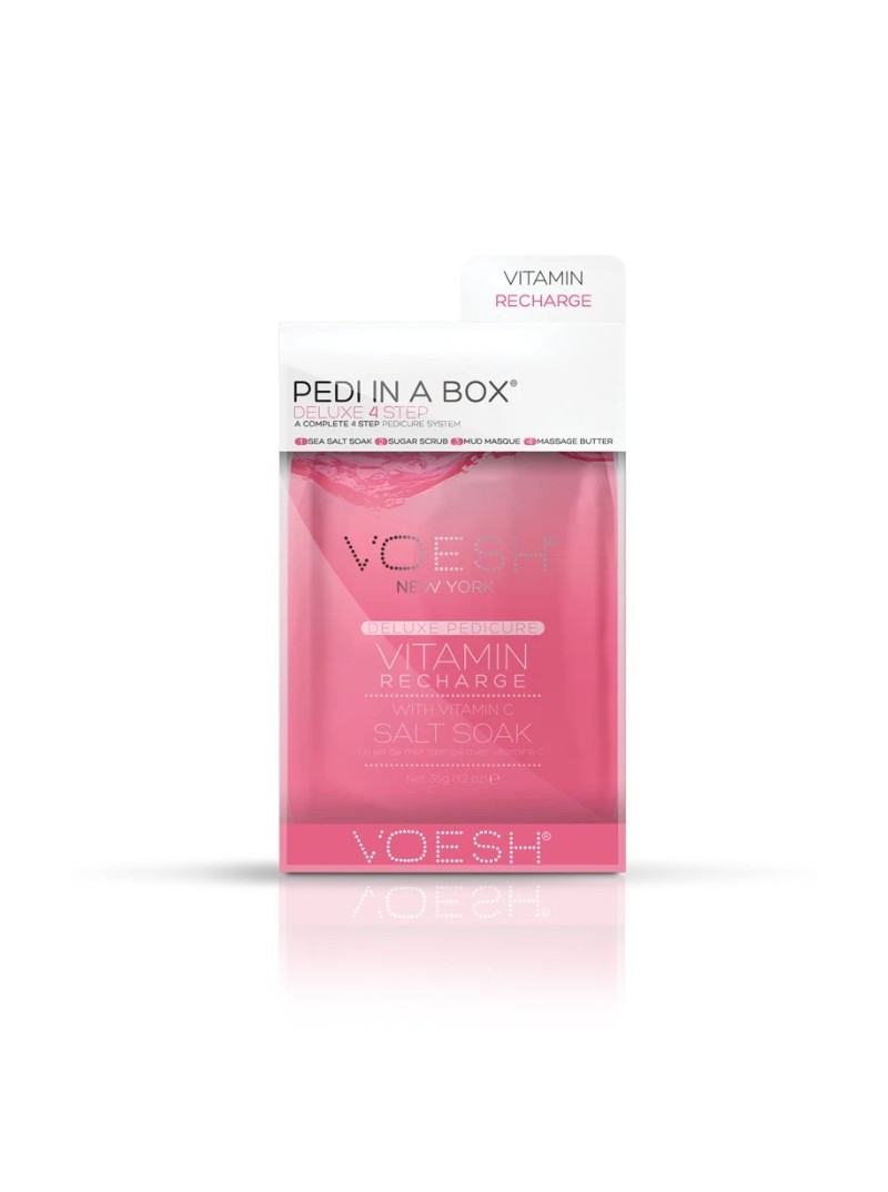 Voesh PEDI IN A BOX 4IN1 VITAMIN RECHARGE atstatanti procedūra kojoms su vitaminu C, 1 vnt.