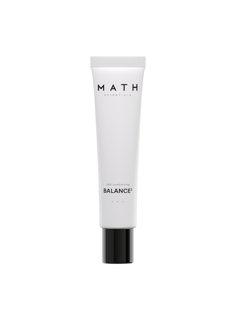 Drėkinantis veido kremas į bėrimus linkusiai odai MATH Scientific Balance3, 40 ml.