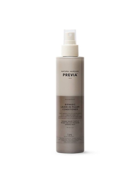 PREVIA BIPHASIC LEAVE-IN FILLER CONDITIONER plaukų struktūrą atstatantis dvifazis nenuplaunamas kondicionierius, 200 ml.