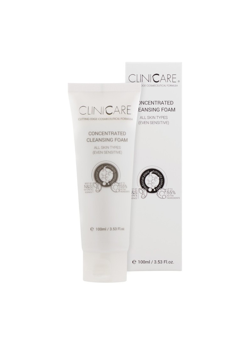 Clinicare CONCENTRATED CLEANSING FOAM koncentruotas putojantis prausiklis, 100 ml.