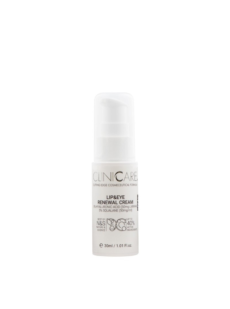 Clinicare LIP&EYE RENEWAL CREAM atjauninantis lūpų ir akių srities kremas, 30 ml.