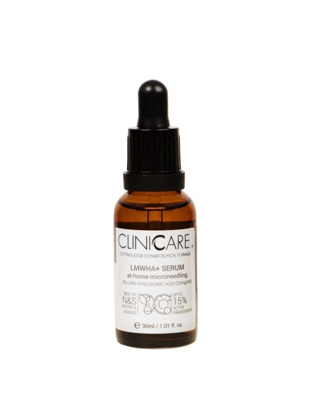 Clinicare LMWHA+ SERUM serumas mikroadatinės mezoterapijos procedūroms namų sąlygomis, 30 ml.