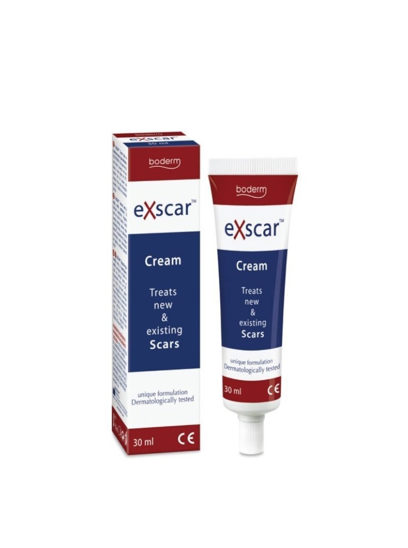 boderm EXSCAR randų šalinimo kremas, 30 ml.