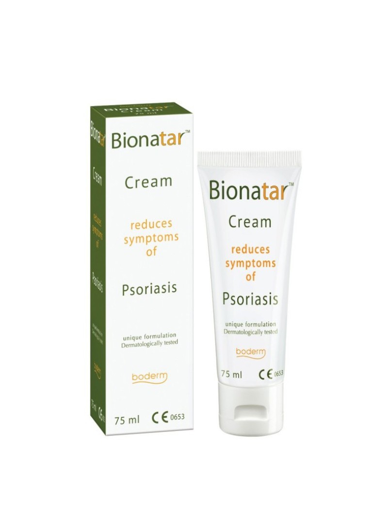 boderm BIONATAR kremas psoriazės ir seborėjinio dermatito simptomams lengvinti, 75 ml.