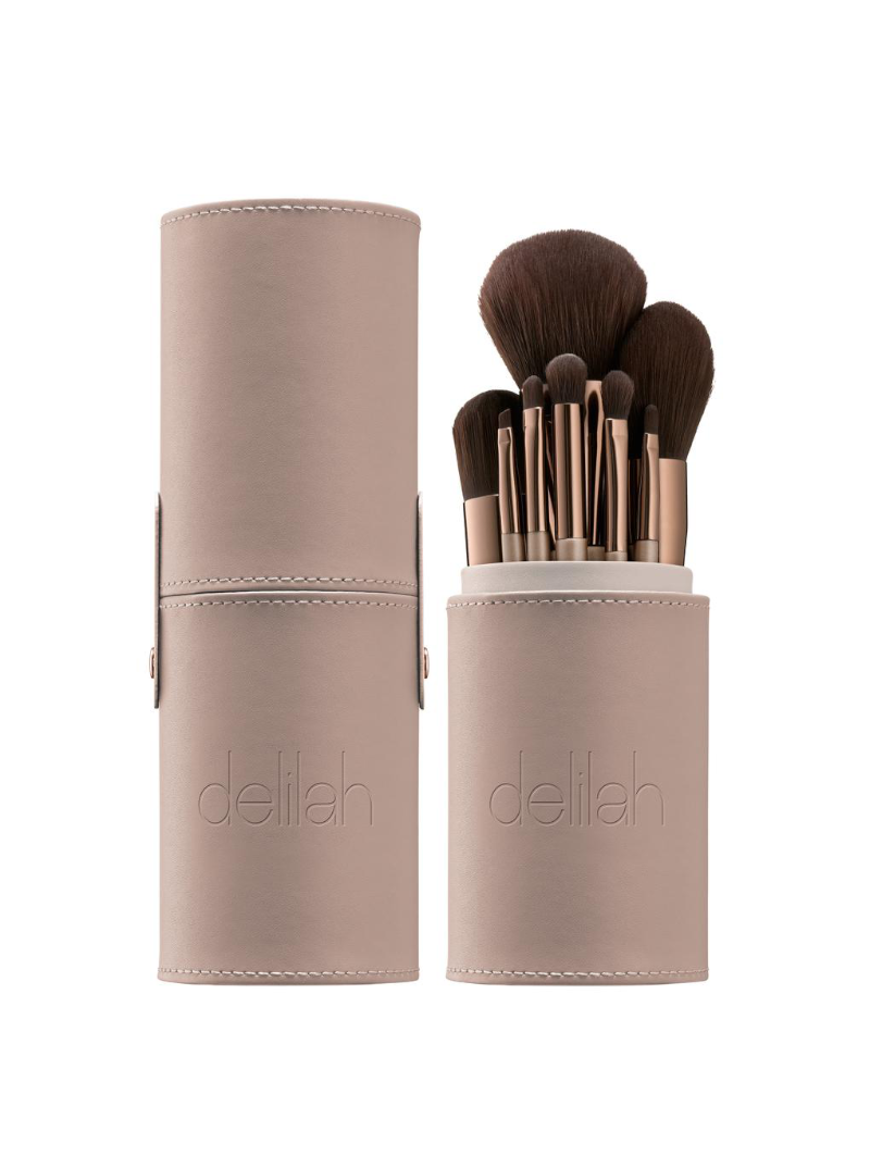 delilah VEGAN BRUSH COLLECTION makiažo šepetėlių rinkinys