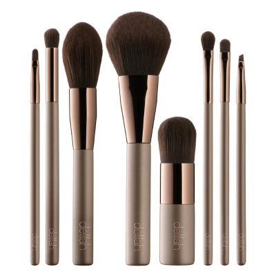 delilah VEGAN BRUSH COLLECTION makiažo šepetėlių rinkinys