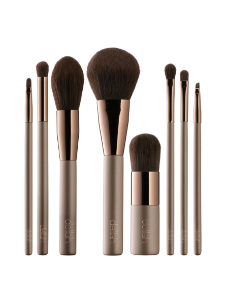 delilah VEGAN BRUSH COLLECTION makiažo šepetėlių rinkinys