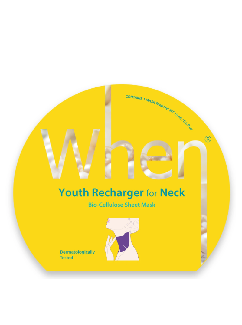 Lakštinė kaklo kaukė ,,When Youth Recharger for Neck''