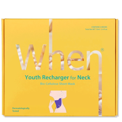 Lakštinė kaklo kaukė ,,When Youth Recharger for Neck''