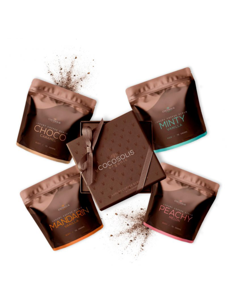 Kavos pagrindo kūno šveitiklių rinkinys ,,Cocosolis Coffee Scrub Box''