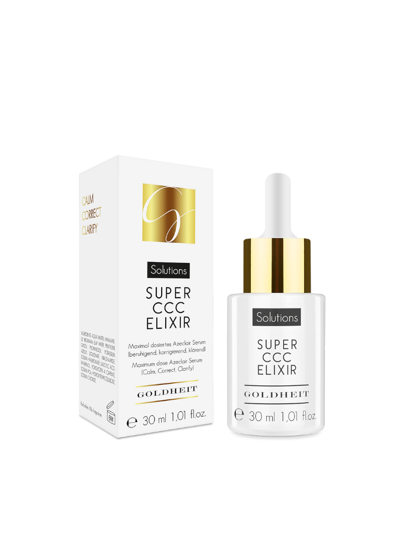 Šviesinantis veido serumas Goldheit Super CCC Elixir, 30 ml.