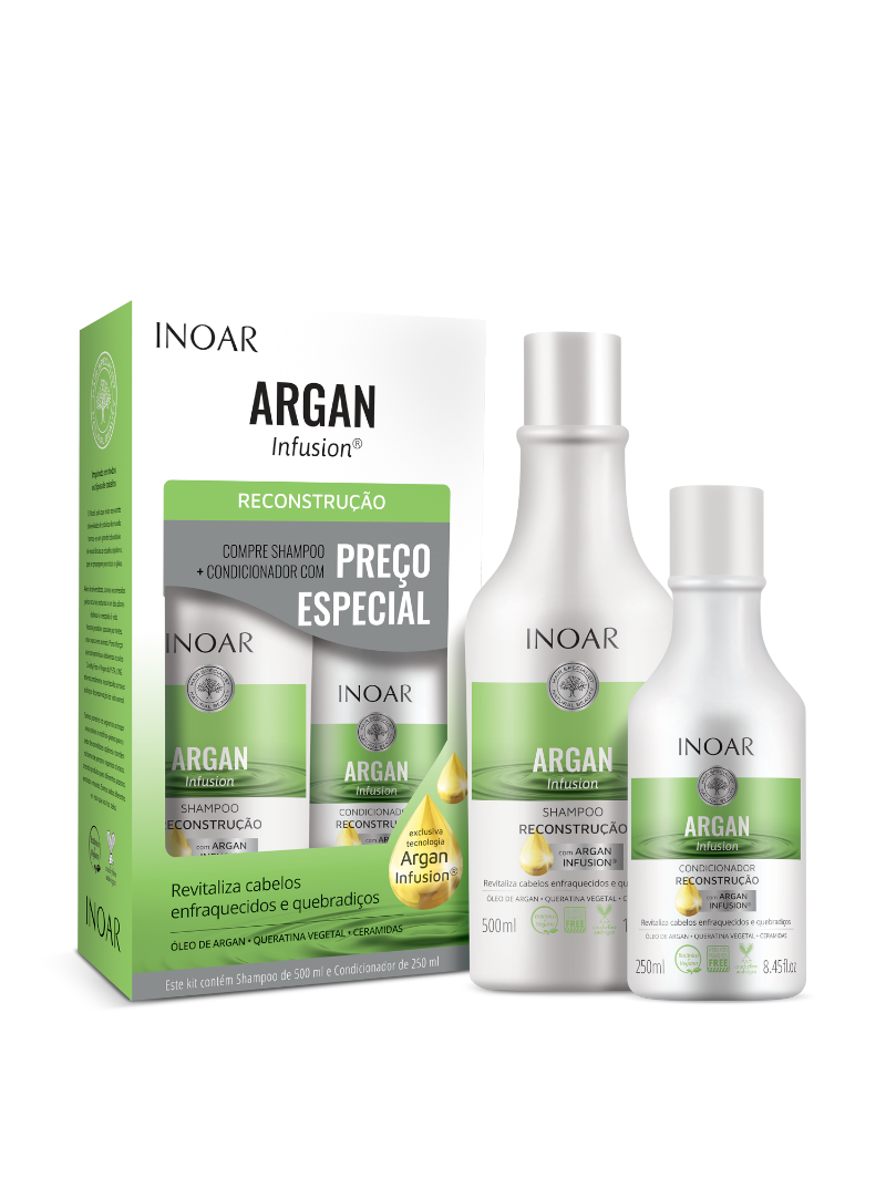 Plaukus atkuriančių priemonių rinkinys Inoar Argan Infusion Reconstruction